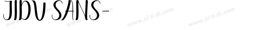 JIDU Sans字体转换